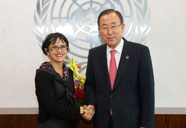 Special Adviser Adama Dieng meeting with Secretary-General Ban Ki-Moon