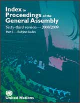 63rd Session - General Assembly - Part I - (2008-2009)