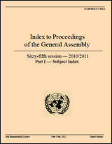 65th Session - General Assembly - Part I - (2010-2011)