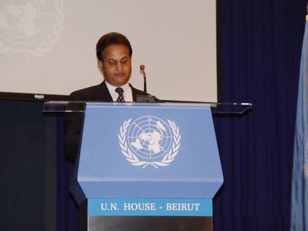 Abdul Waheed Khan, in UN Office Beirut