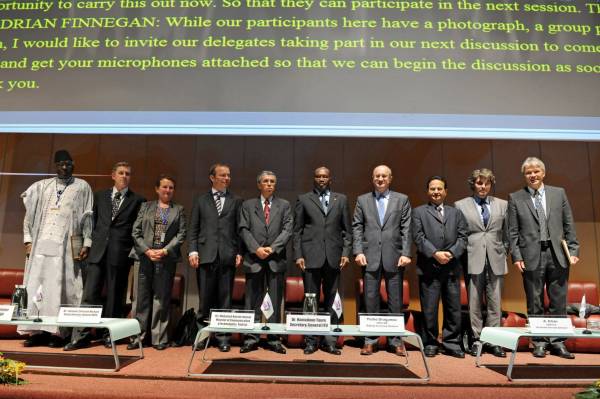 The speakers of the ITU WSIS Forum 2010 at the opening ceremony
