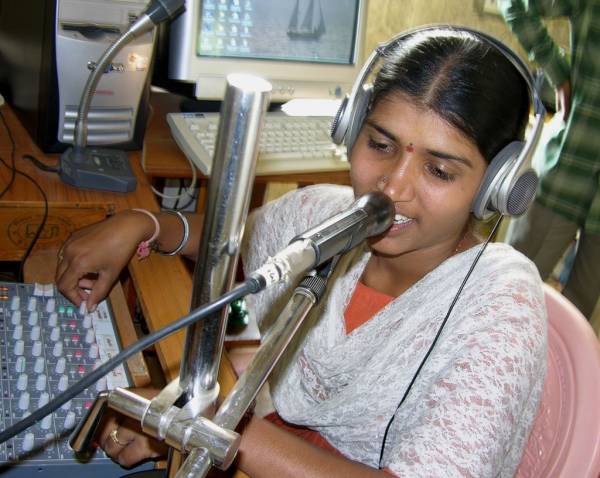 India - female broadcaster