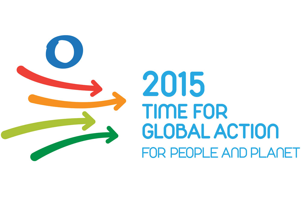 Logo of the UN Campaign called "2015, Time for Global Action for People and Planet"