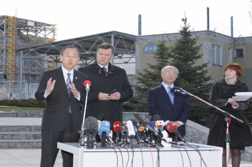 At Chernobyl disaster site, Ban stresses need for ‘new chapter’ for affected region