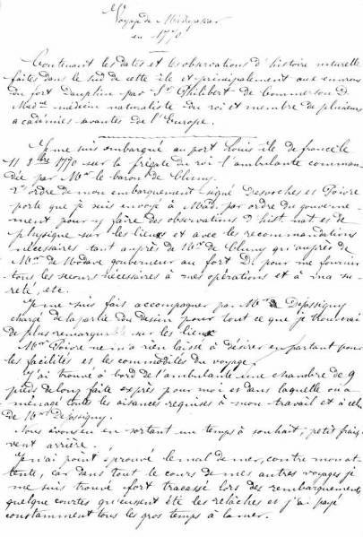 Manuscript from the Grandider Funds