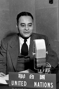 Entrevista de Ralph Bunche en la Radio de la ONU en 1948