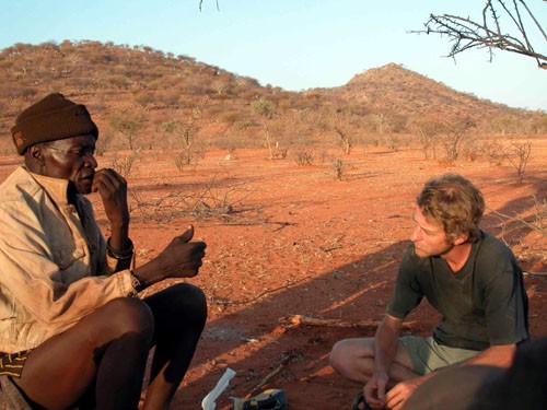 Discussion with the Himba leader