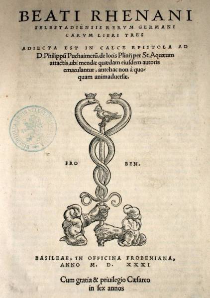 Rerum Germanicarum Libri III (Bibliothque Humaniste K451)