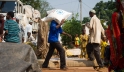 Une distribution de nourriture du PAM à Bangui, en République centrafricaine.