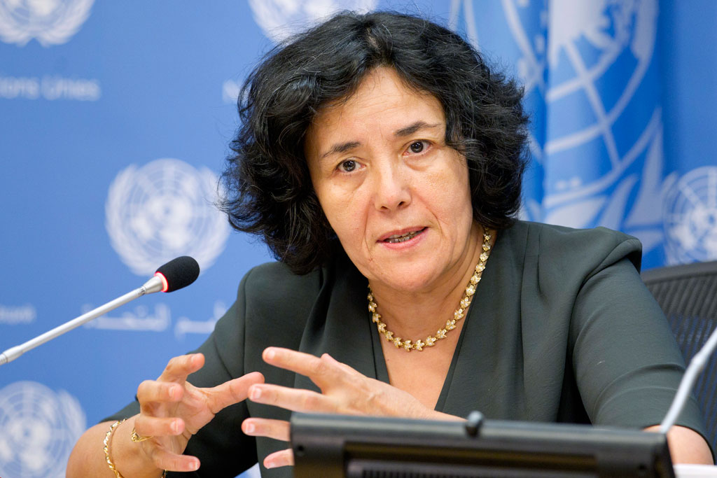 La Représentante spéciale du Secrétaire général pour les enfants et les conflits armés, Leila Zerrougui. Photo: ONU/Rick Bajornas
