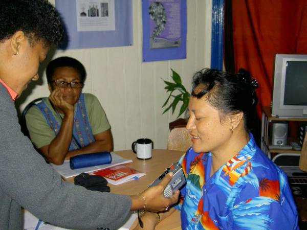 femLINKPACIFIC community media volunteer records Raijeli Mua's story