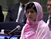 Malala Yousafzai en las Naciones Unidas. Captura de vídeo. La ONU en acción