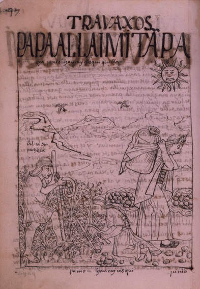 A page from the Inca Chronicle