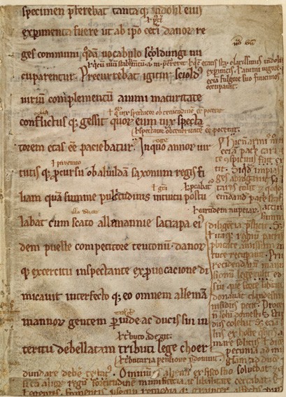 The Angers fragment Parchment