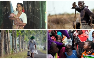 Diversas fotos acerca de Objetivos y metas de desarrollo sostenible . Foto ONU