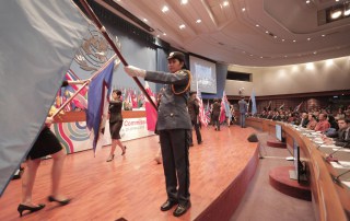 The parade ceremony preceded the ministerial segment of the 71st session of the United Nations Economic and Social Commission for Asia and the Pacific (ESCAP) in Bangkok, Thailand