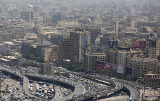 View of City of old Cairo, Egypt, during mid-morning rush hour. Photo: World Bank/Dominic Chavez