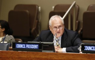 President of the Economic and Social Council (ECOSOC) Martin Sajdik. UN Photo/Evan Schneider