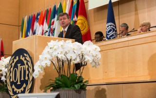 ILO Director-General Guy Ryder addresses the 104th International Labour Conference (ILC) in Geneva