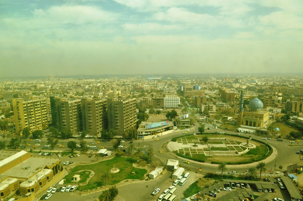 صورة جوية لبغداد، العراق. المصدر: يونامي