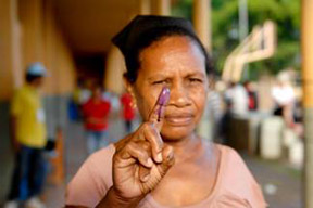 مرشحة في القرية الوطنية الثانية بتيمور الشرقية في انتخابات المجلس الوطني