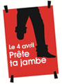 Poster de la campagne « Prête ta jambe »