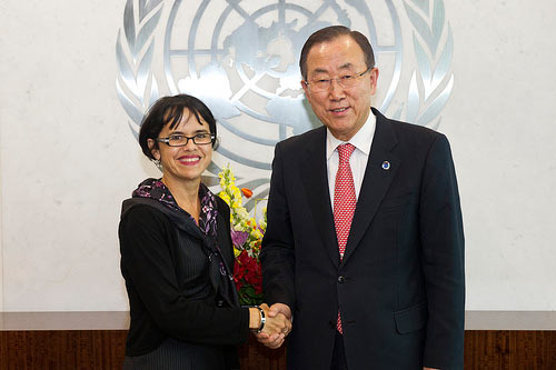 Jennifer Welsh et Ban Ki-moon