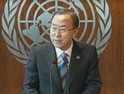 El Secretario General de la ONU, Ban Ki-moon