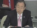 El Secretario General, Ban Ki-moon en la Asamblea General