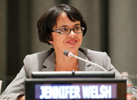 Asesor Especial, Jennifer Welsh, 11 de septiembre de 2013