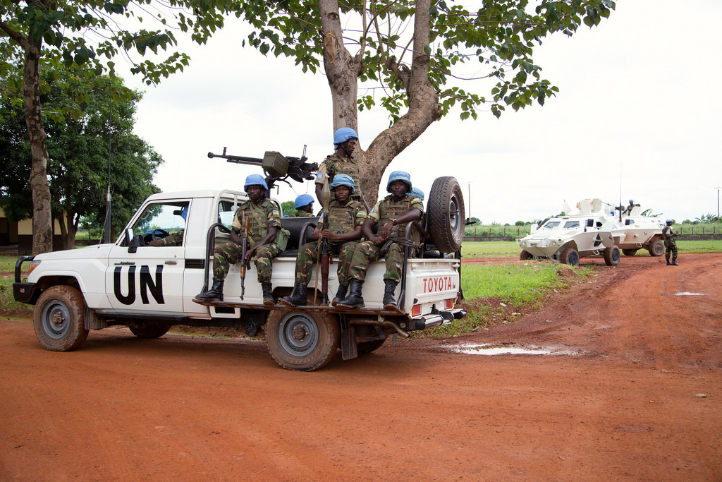 A MINUSCA patrol in Bangui, Central African Republic (CAR). Photo: MINUSCA