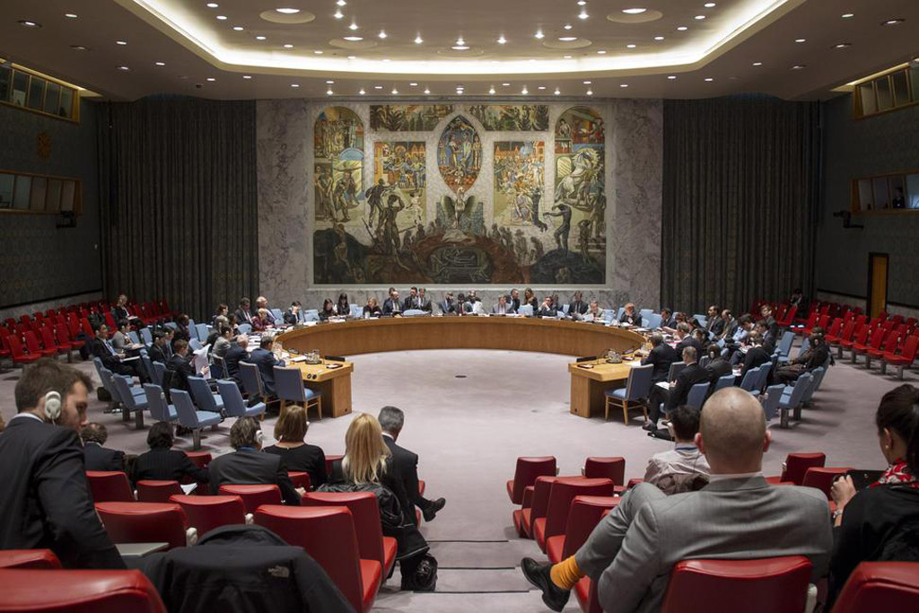 Wide view of the Security Council Chamber. UN Photo/Loey Felipe (file)