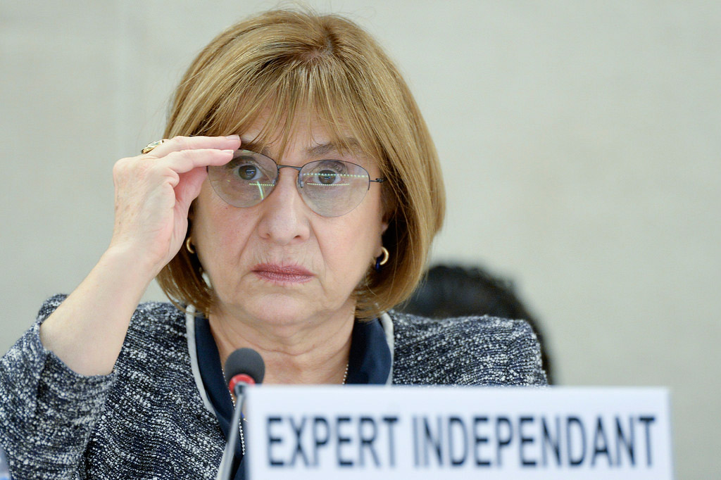 Independent Expert on the enjoyment of All Human Rights by older persons Rosa Kornfeld-Matte. UN Photo/Jean-Marc Ferré