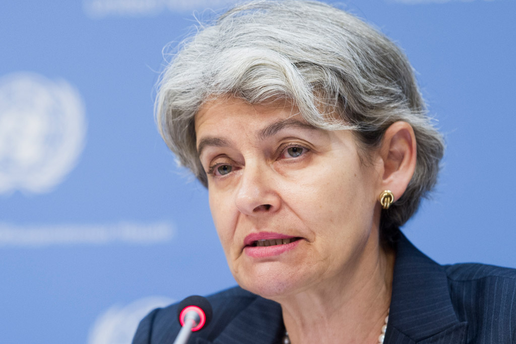 Director-General of the UN Educational, Scientific and Cultural Organization (UNESCO) Irina Bokova. UN Photo/Mark Garten