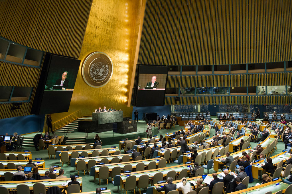 A wide view of the General Assembly. UN Photo/Rick Bajornas (file)