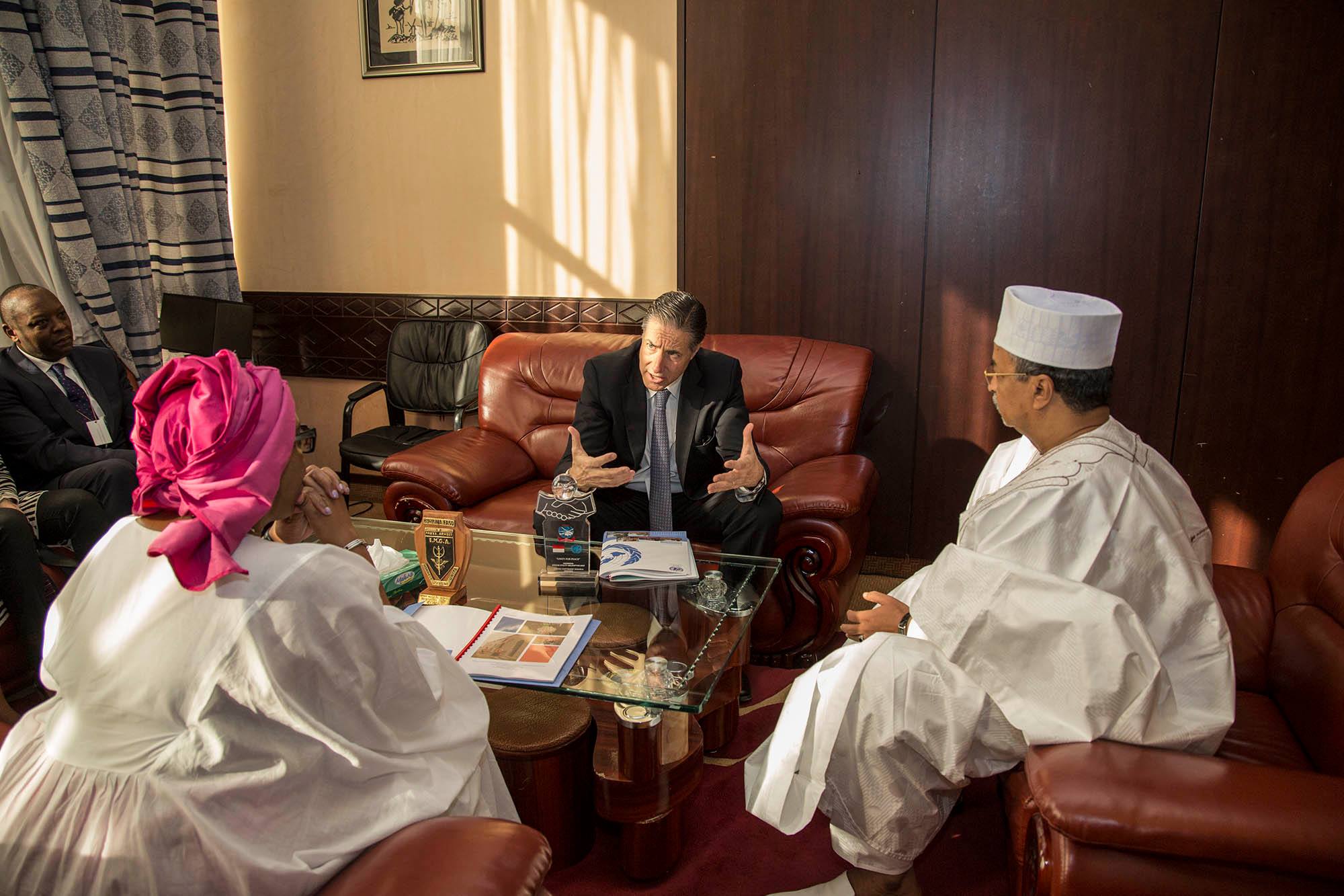 Head of MINUSMA Mahamat Saleh Annadif receives Oscar Fernandez-Taranco, Assistant Secretary-General for Peacebuilding Support while visiting Mali. During the visit,  Fernandez-Taranco will seize the opportunity to consult with the Malian authorities on United Nations support to national and international efforts to consolidate peace.