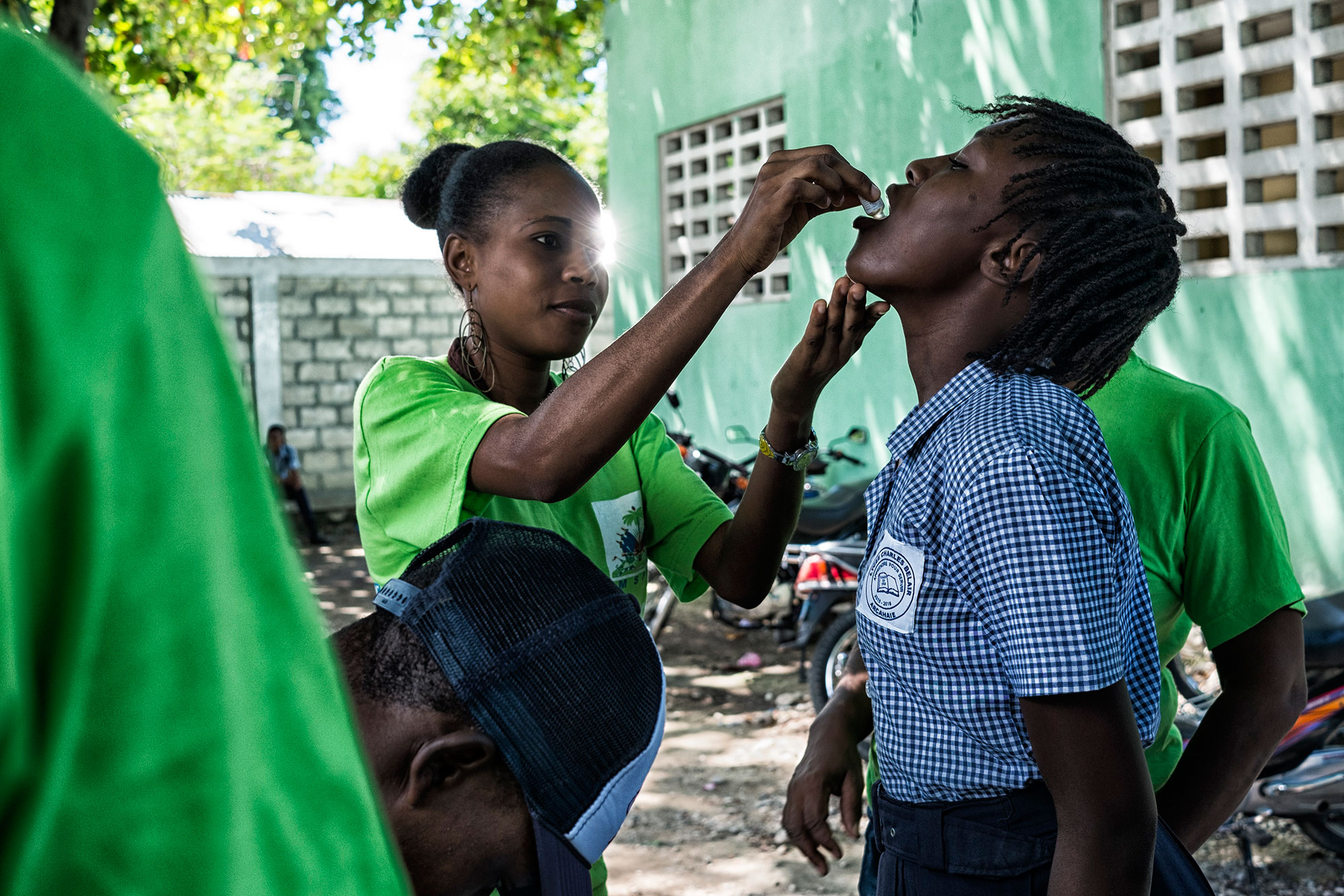 The Pan American Health Organization-World Health Organization (PAHO/WHO), UNICEF and Haiti’s Ministry of Health launched in Archaie the first phase of a cholera vaccination campaign targeting 400,000 persons in 2016. Photo: UN/MINUSTAH/Logan Abassi