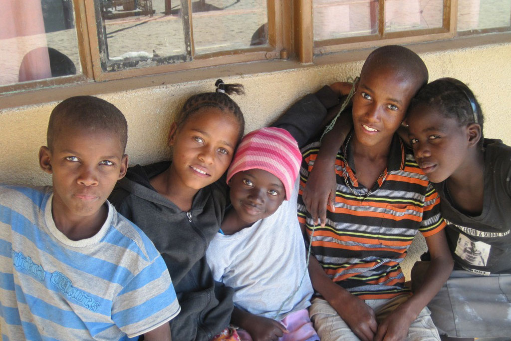 Young Children at the ELCRN hostel in Otjimbingwe, Namibia. Photo: Philip Schuler/World Bank