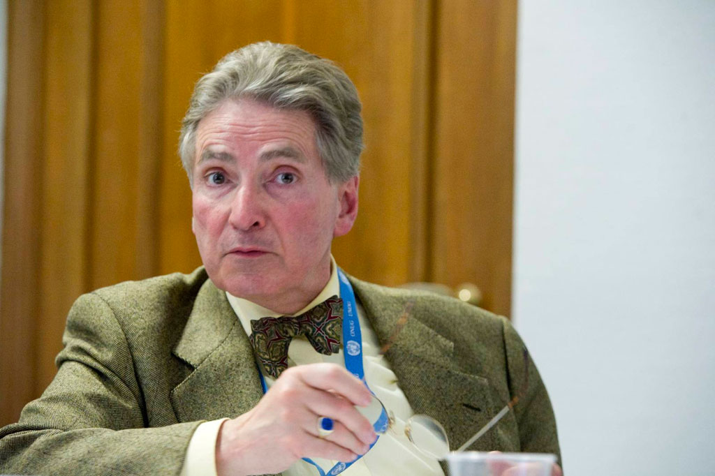 Alfred de Zayas, the UN Independent Expert on the promotion of a democratic and equitable international order. UN Photo/Violaine Martin