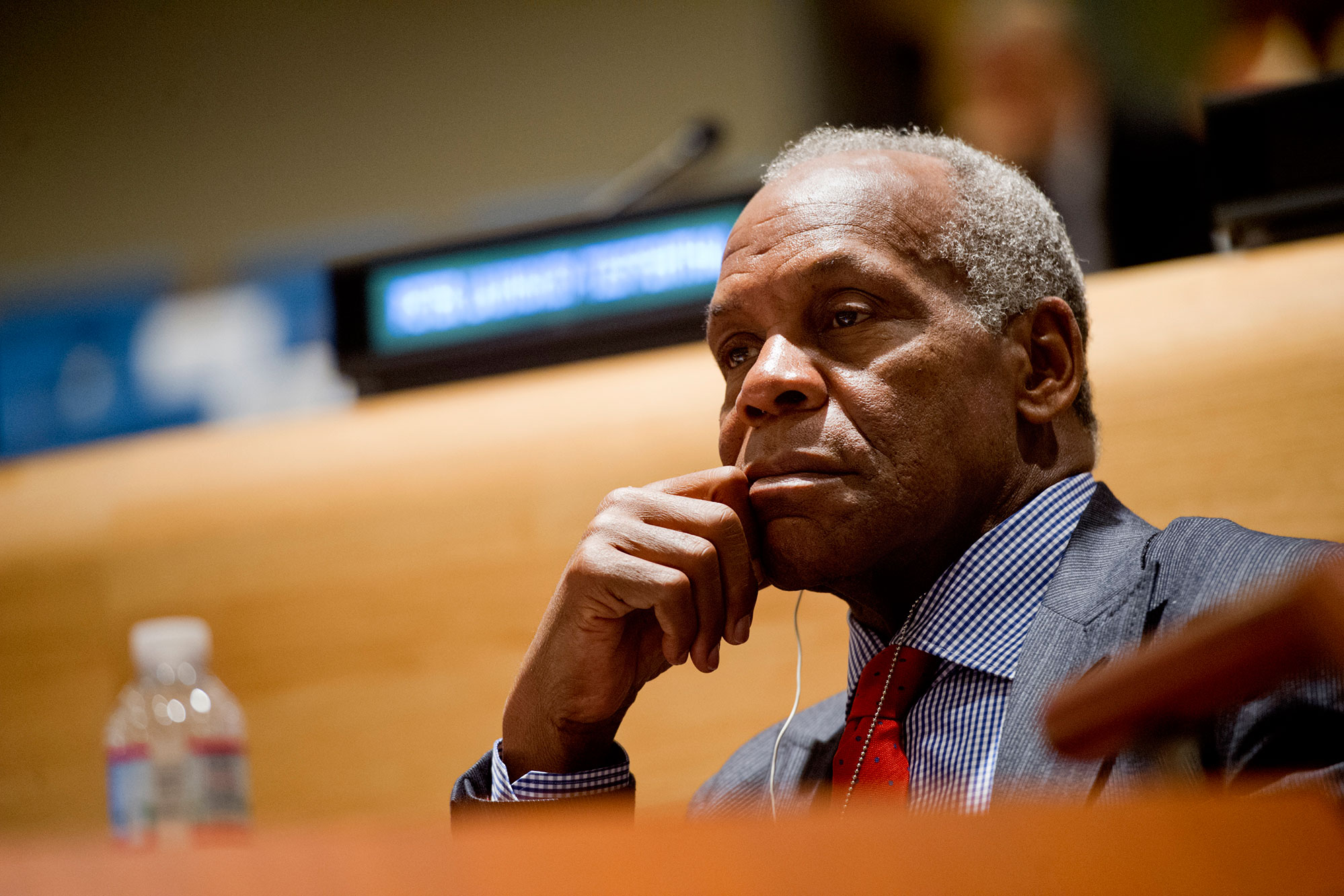 Danny Glover attends the Special Meeting of the General Assembly. UN Photo/Amanda Voisard