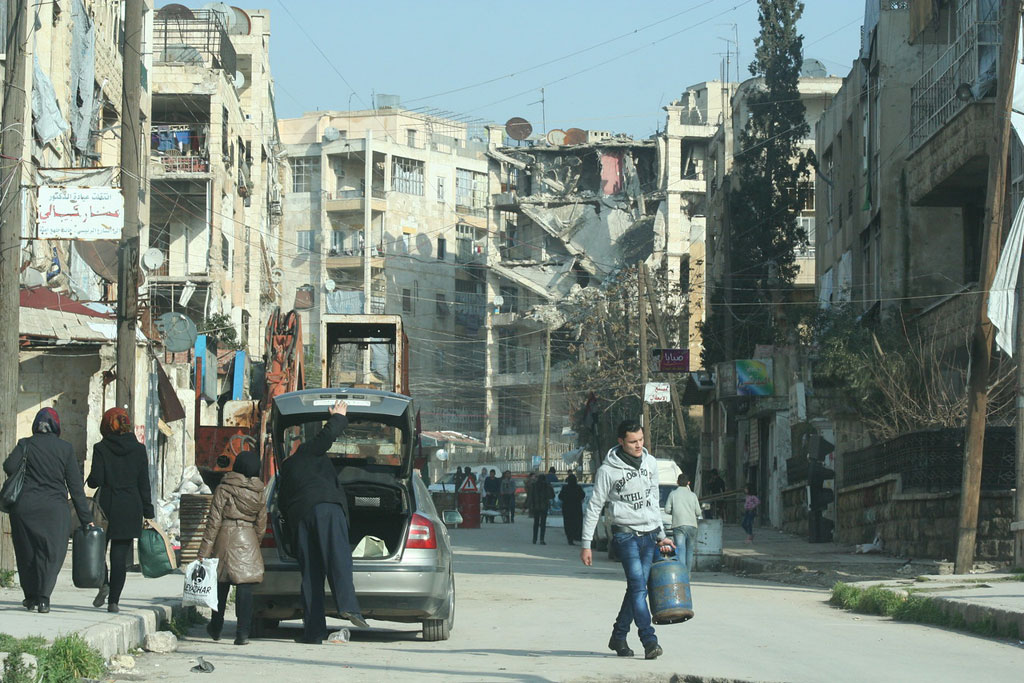 Destruction in Salah Ed Din neighbourhood of Aleppo, Syria. Photo: OCHA/Josephine Guerrero
