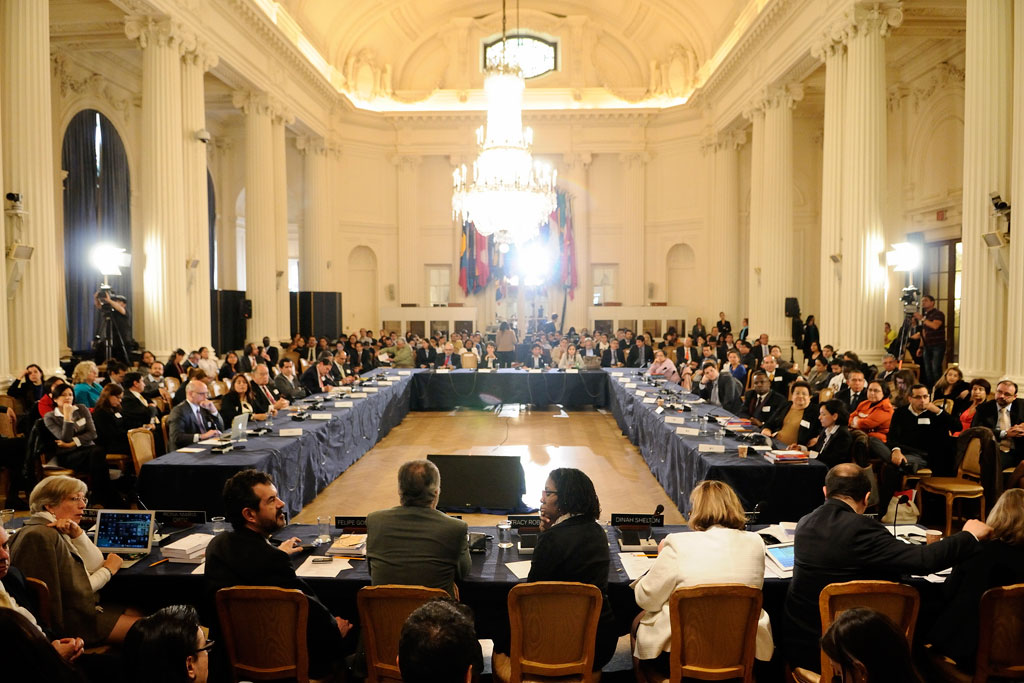 Civil society hearing on strengthening the Inter-American Human Rights System in Washington, DC. Photo: OAS/Juan Manuel Herrera (file)
