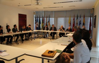 The UN Youth Envoy during a donors' meeting convened by UNFPA Libya and held at the Canadian Embassy.