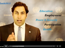 United Nations Secretary-General's Envoy on Youth, Ahmad Alhendawi, on youth in the post-2015 development agenda and the ECOSOC Forum on Youth