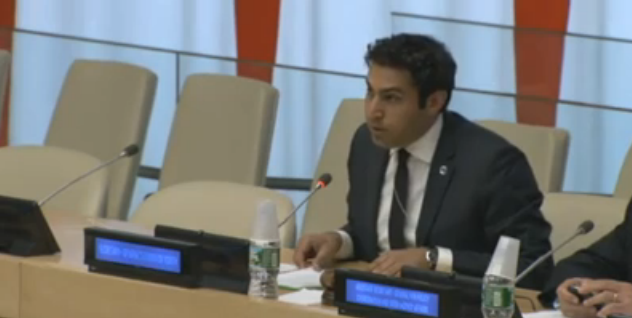 Ahmad Alhendawi at the ECOSOC Member States Briefing