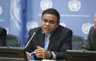 Odo Tevi, Permanent Representative of the Republic of Vanuatu to the United Nations.  Photo: UN