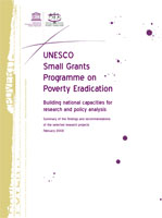 Fight against poverty: Publication of the results of 39 research projects