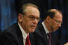UN General Assembly President Jan Eliasson and UNAIDS Executive Director Peter Piot