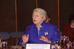 Dame Sylvia Cartwright, Governor-General of New Zealand addressing the participants of the judicial colloquim