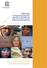 Twelve years of measuring linguistic diversity in the Internet: balance and perspectives